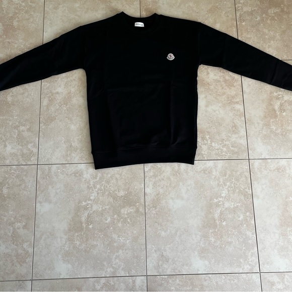 Black Moncler Crewneck Sweatshirt - Picture 2 of 5